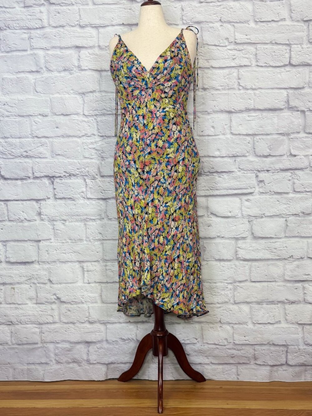 Joie Sana Black Floral Slip Dress
